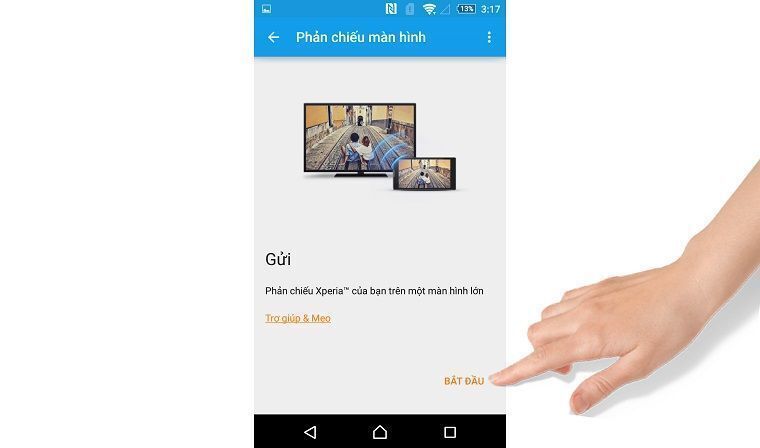 cách phản chiếu hình ảnh từ điện thoại lên smart tivi toshiba