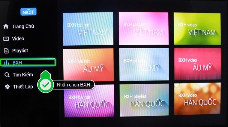 cách sử dụng ứng dụng nhạc của tui trên android tivi sony 2015