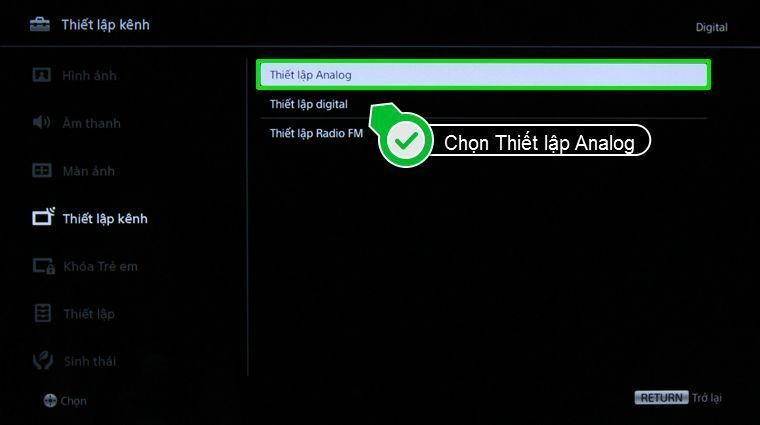 cách dò kênh internet tivi sony 2015