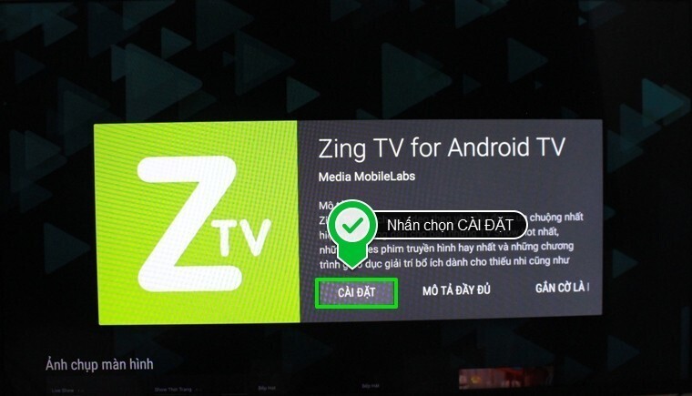 cách sử dụng ứng dụng zing tv trên android tivi sony 2015