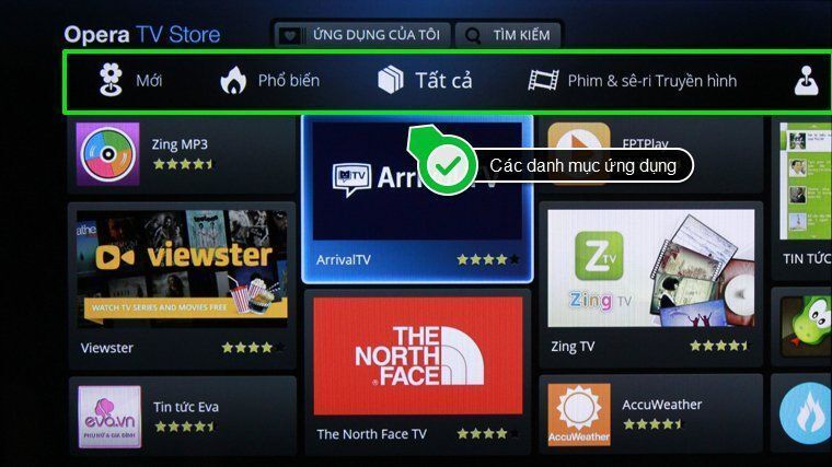 cách thêm ứng dụng trên internet tivi sony 2015