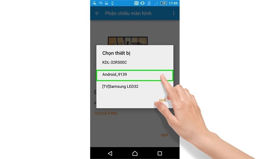 cách phản chiếu hình ảnh từ điện thoại lên smart tivi toshiba