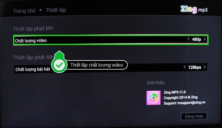 cách sử dụng ứng dụng zing mp3 trên android tivi sony 2015