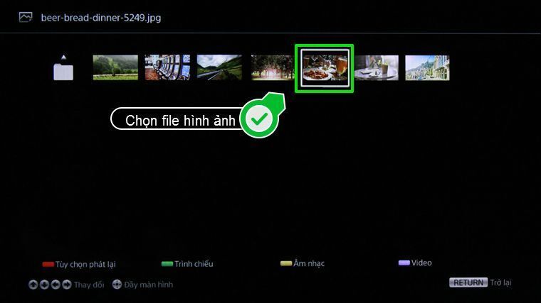 cách xem dữ liệu trong usb bằng internet tivi sony 2015