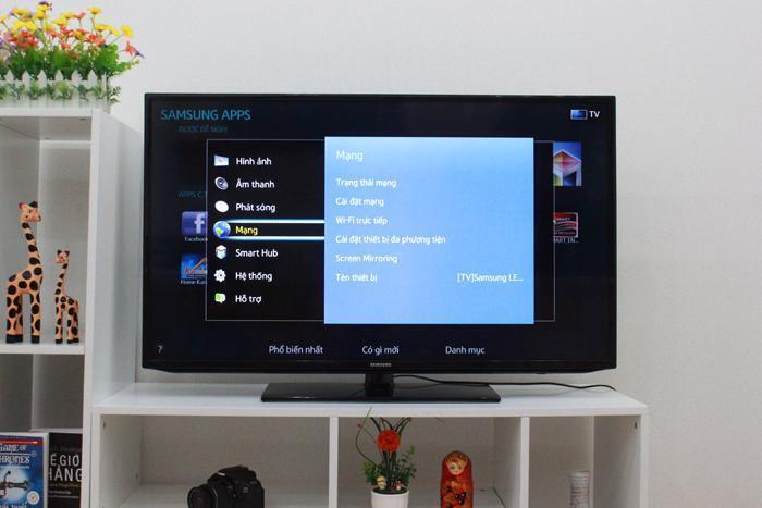 cách kết nối mạng trên tivi samsung