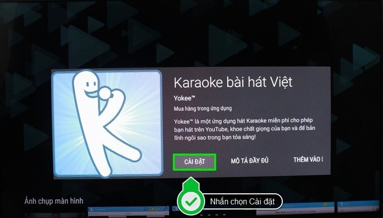 cách sử dụng ứng dụng hát karaoke trên android tivi sony