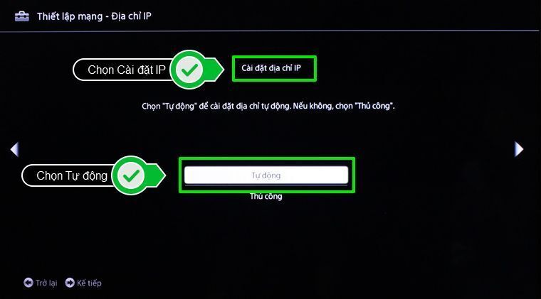 cách cài đặt ip và dns mạng cho internet tivi sony