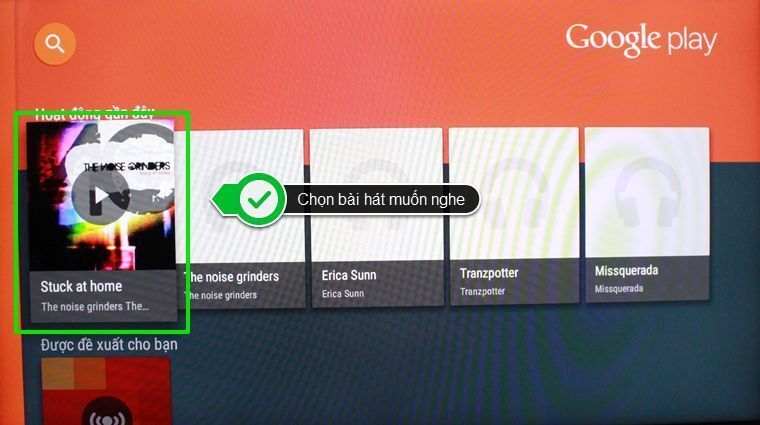 cách sử dụng ứng dụng google play music trên android tivi sony 2015
