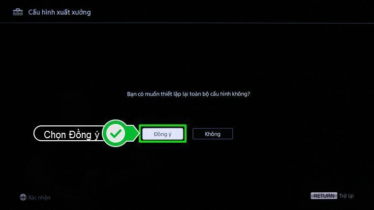 cách khôi phục cài đặt gốc internet tivi sony 2015