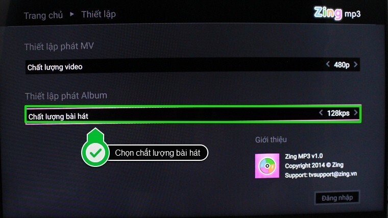 cách sử dụng ứng dụng zing mp3 trên android tivi sony 2015