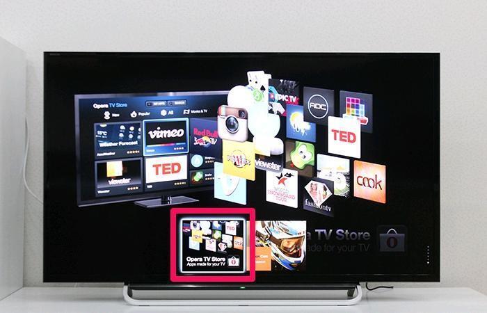 cách sử dụng kho ứng dụng opera tivi sony