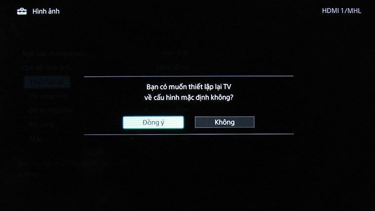 khắc phục tivi bị mất màu