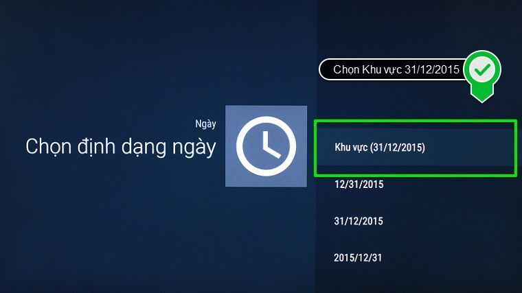 cách cài đặt thời gian, múi giờ trên android tivi sony 2015