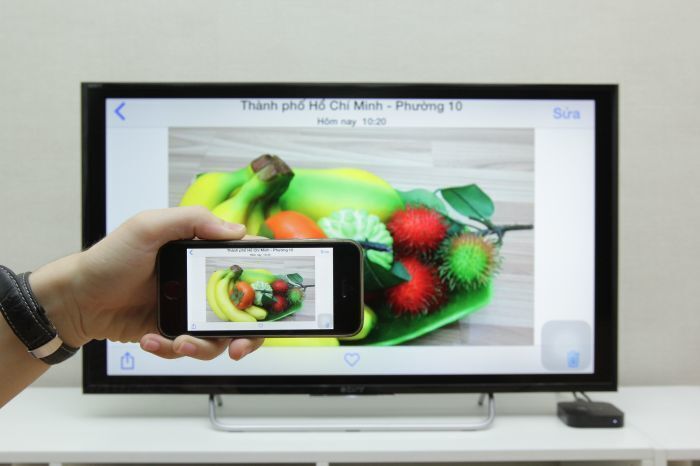 cách phản chiếu hình ảnh từ iphone qua tivi bằng airplay
