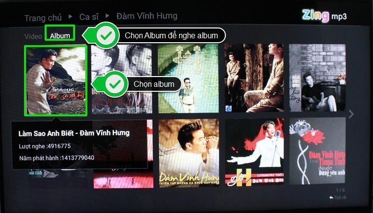 cách sử dụng ứng dụng zing mp3 trên android tivi sony 2015