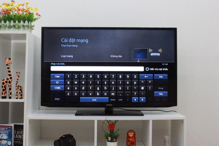 cách kết nối mạng trên tivi samsung