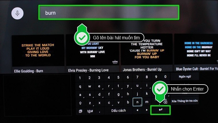 cách sử dụng ứng dụng hát karaoke trên android tivi sony