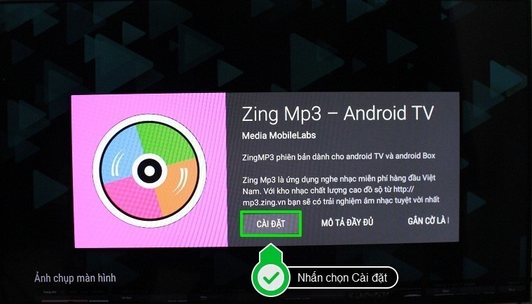 cách sử dụng ứng dụng zing mp3 trên android tivi sony 2015