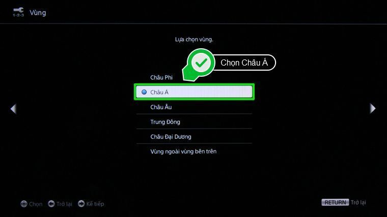 các bước thiết lập lại từ đầu internet tivi sony 2015