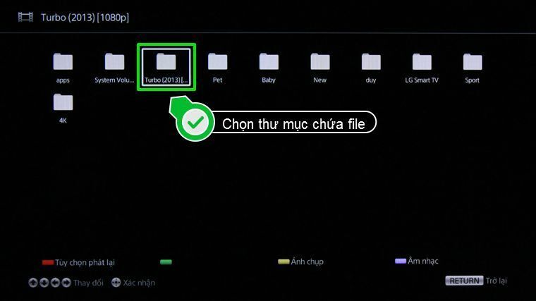 cách xem dữ liệu trong usb bằng internet tivi sony 2015