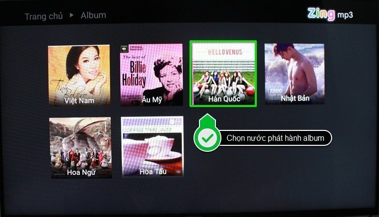 cách sử dụng ứng dụng zing mp3 trên android tivi sony 2015