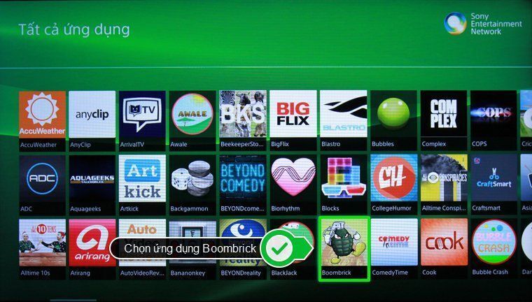 cách thêm ứng dụng trên smart tivi sony 2015