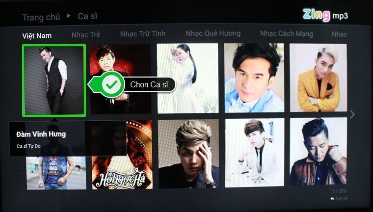 cách sử dụng ứng dụng zing mp3 trên android tivi sony 2015