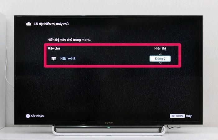 cách đồng bộ dữ liệu từ laptop lên tivi sony