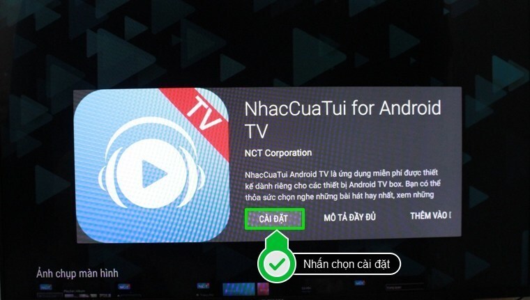 cách sử dụng ứng dụng nhạc của tui trên android tivi sony 2015