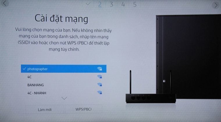 các bước thiết lập smart tivi samsung 2015 lần đầu tiên sử dụng