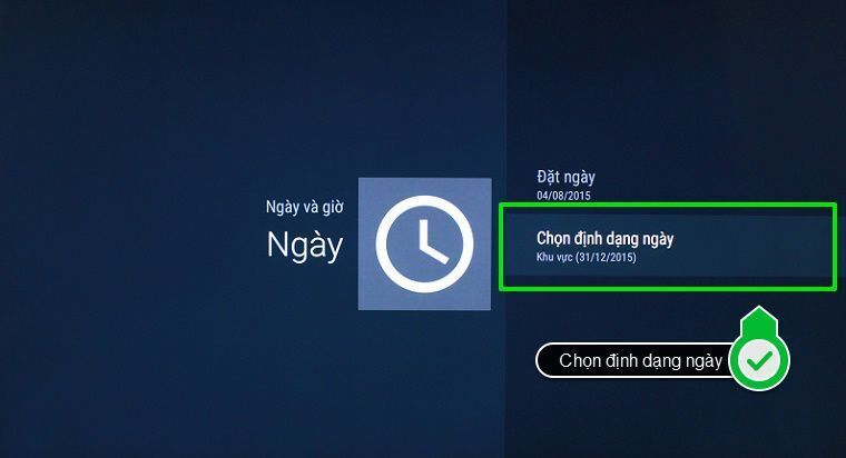 cách cài đặt thời gian, múi giờ trên android tivi sony 2015