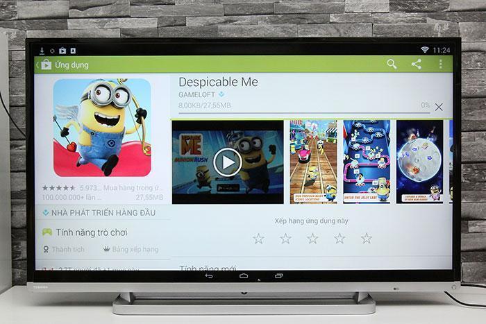 cách tải ứng dụng trên tivi toshiba