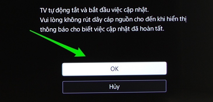 cách cập nhật phần mềm cho tivi sony 43w750d bằng mạng internet