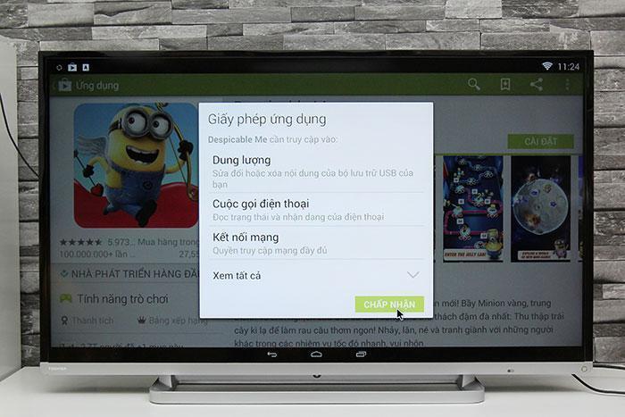 cách tải ứng dụng trên tivi toshiba