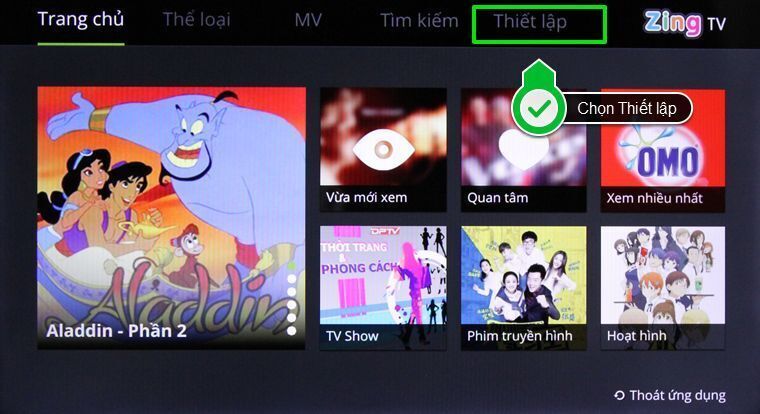 cách kích hoạt tài khoản zing tv trên smart tivi