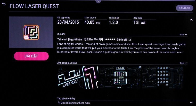 top 4 game phổ biến trên smart tivi lg hệ điều hành webos