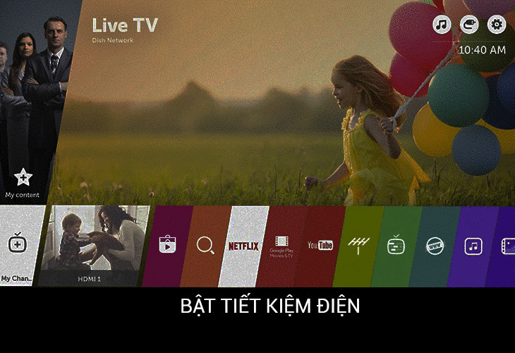 cách bật chế độ tiết kiệm điện trên smart tivi lg 2016