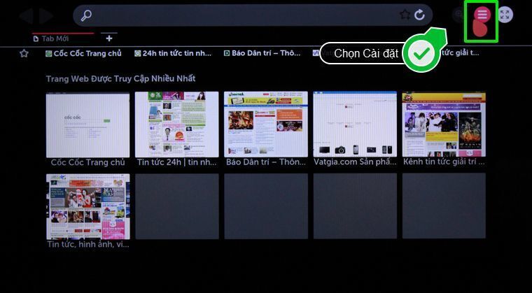 cách xóa lịch sử duyệt web trên smart tivi lg chạy webos