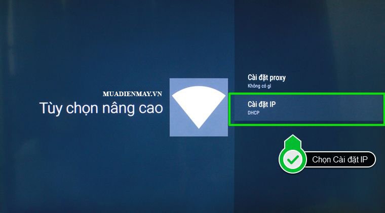 cách cài đặt ip mạng cho android tivi sony 2015