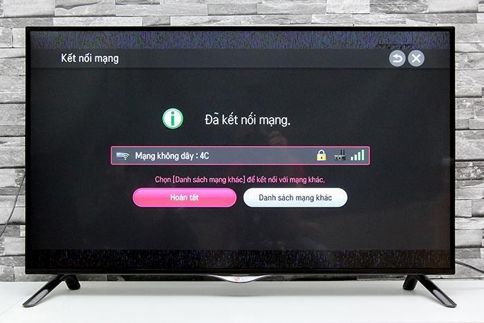cách kết nối mạng tivi lg