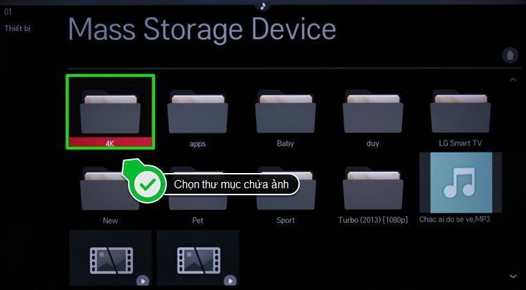 cách xem dữ liệu trong usb trên smart tivi lg chạy hệ điều hành webos