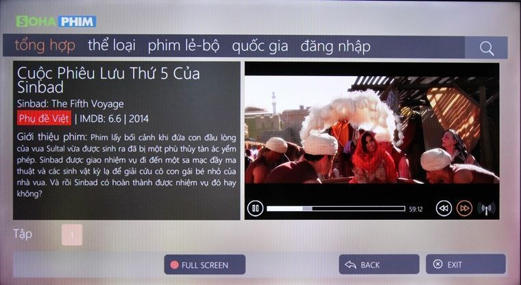 cách sử dụng ứng dụng sohaphim trên smart tivi lg hệ điều hành webos