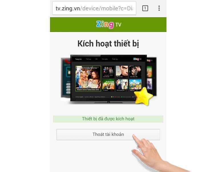cách kích hoạt tài khoản zing tv trên smart tivi