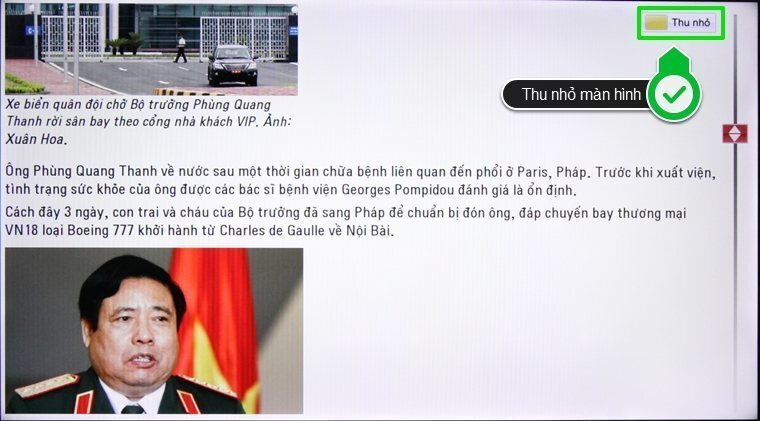 cách sử dụng ứng dụng vnexpress trên smart tivi lg hệ điều hành webos