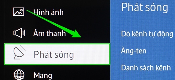 cách khoá kênh trên tivi samsung