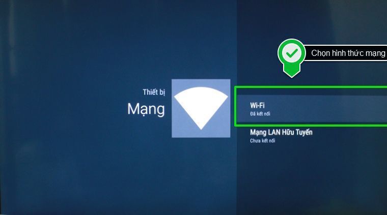 cách cài đặt ip mạng cho android tivi sony 2015