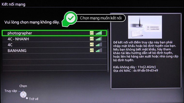 cách kết nối mạng trên smart tivi panasonic
