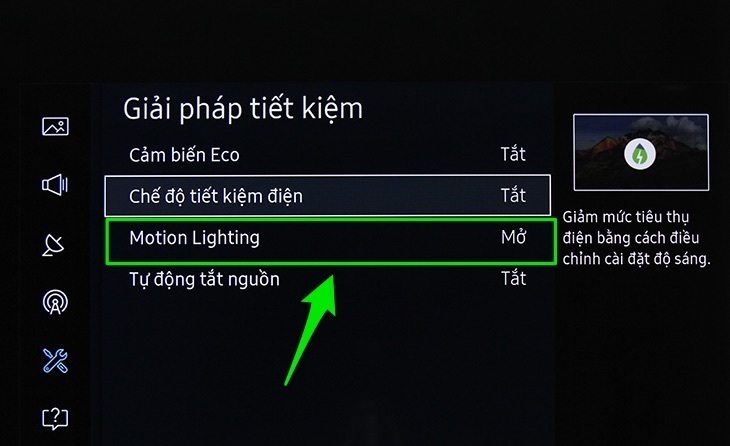 cách bật chế độ tiết kiệm điện cho smart tivi samsung 2016