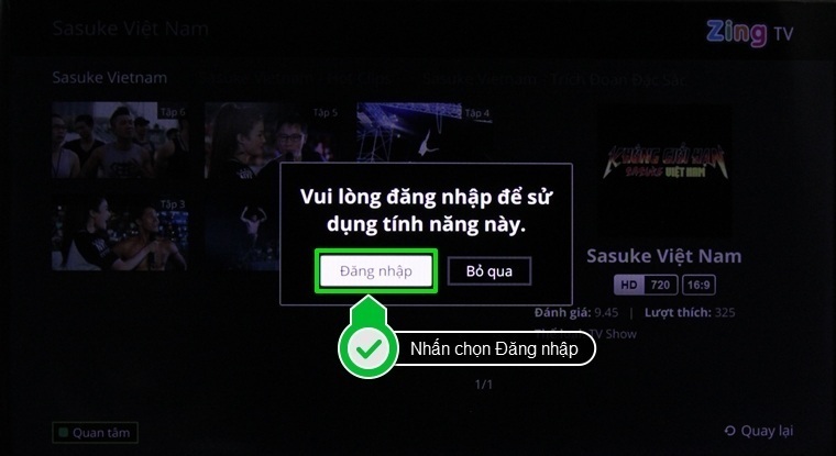 cách sử dụng ứng dụng zing tv trên smart tivi lg hệ điều hành webos