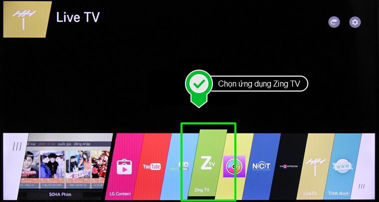 cách kích hoạt tài khoản zing tv trên smart tivi